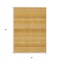 Edge Collections - 8' x 10' - Yellow - Versatile Striped Washable Area Rug for Indoor and Outdoor Use - 1 Piece
